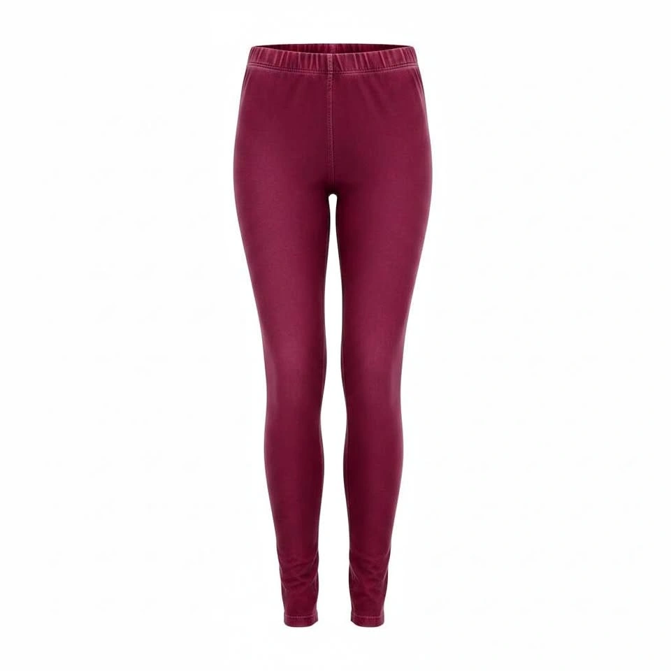 Burgundy High-Waisted Leggings