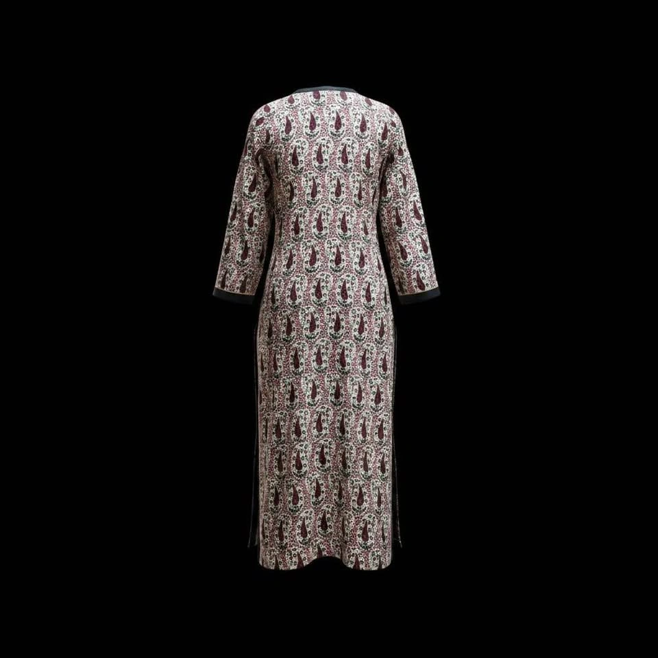 Paisley Print Cotton Kurti - photo 2