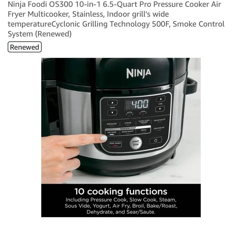 Ninja Foodi Pro Pressure Cooker Air Fryer Multicooker - photo 2