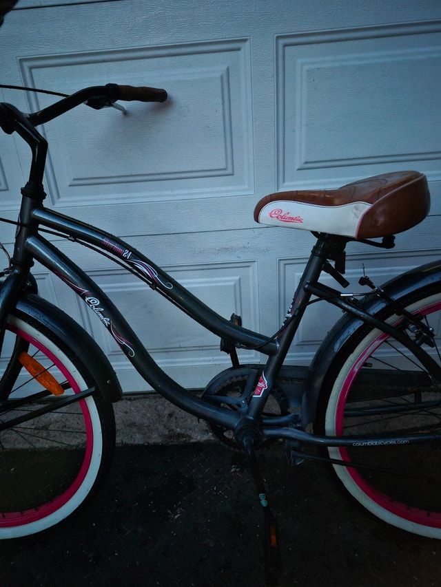 24'' wheel Bike Columbia Stirling 24 bicycle gray purple white - photo 3