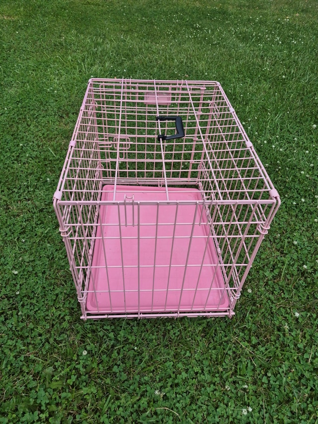 animal cage pet holder PINK wire mesh - photo 2