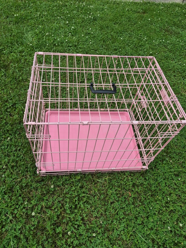 animal cage pet holder PINK wire mesh - photo 3