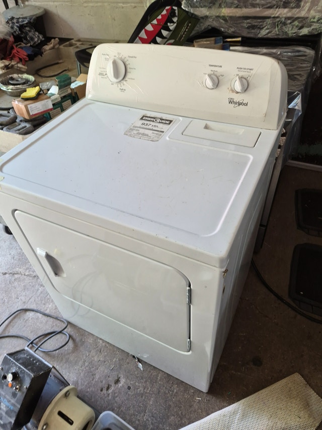 Whirlpool White clothes dryer electric working tested - photo 3