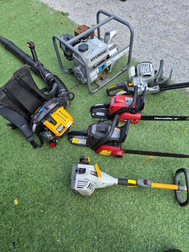 Gas Chain Saws, Trimmers, Water Pump, and Leaf Blower - photo 2