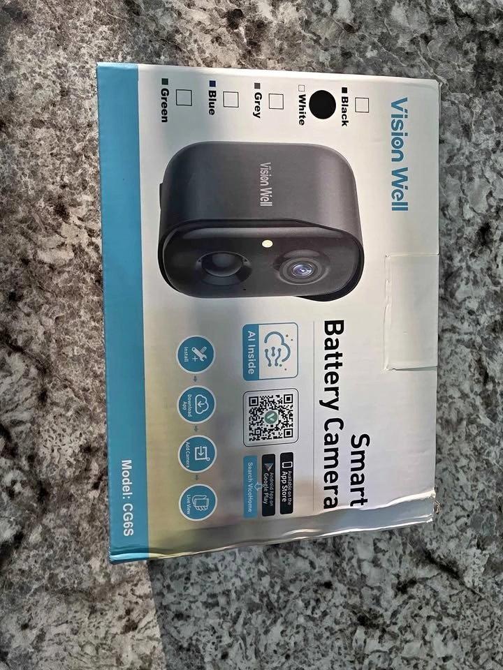 Vision Well CG6S Wireless Battery Security Camera – New Open Box