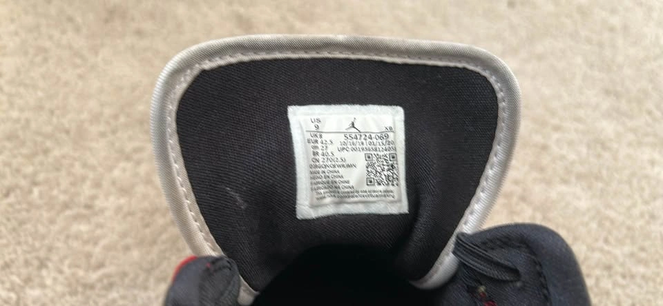 Air Jordan 1 Mid red black and white - photo 4