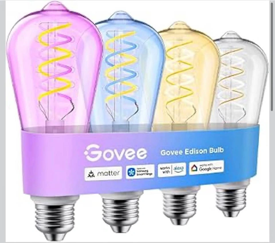 Govee Smart Edison ST19 LED Bulbs (4-Pack)