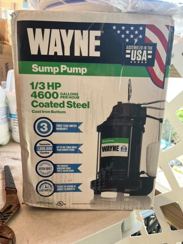 WAYNE CDU790-1/3 HP Submersible Stainless Steel Sump Pump