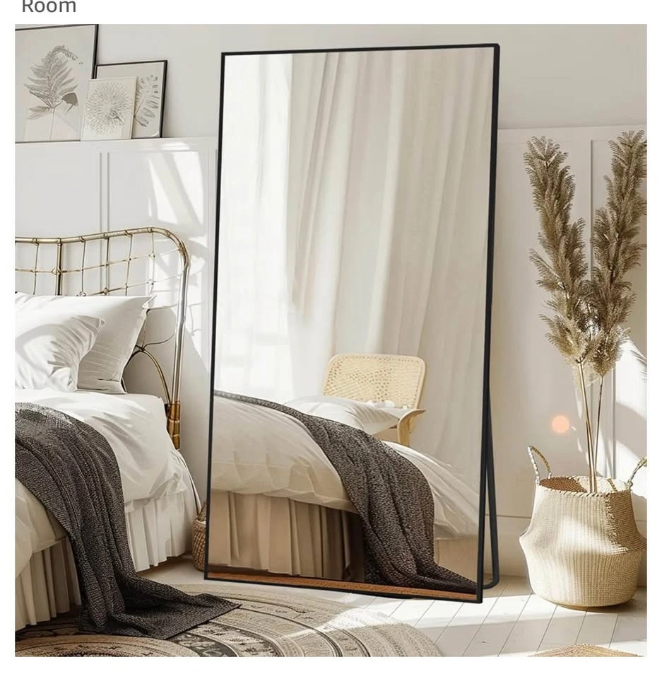 Floor Mirror with Black Metal Frame - photo 2