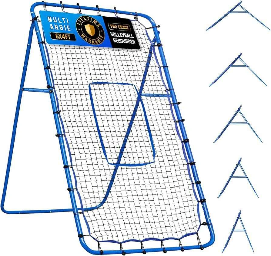 Multi Angle 6x4ft Volleyball Rebounder Net - photo 2
