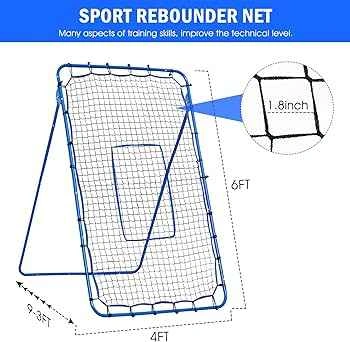 Multi Angle 6x4ft Volleyball Rebounder Net - photo 3