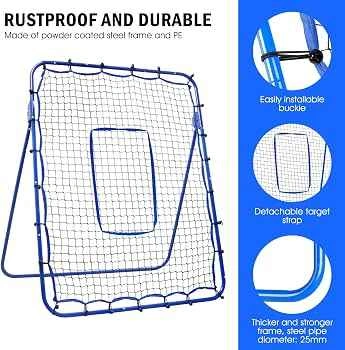 Multi Angle 6x4ft Volleyball Rebounder Net - photo 4