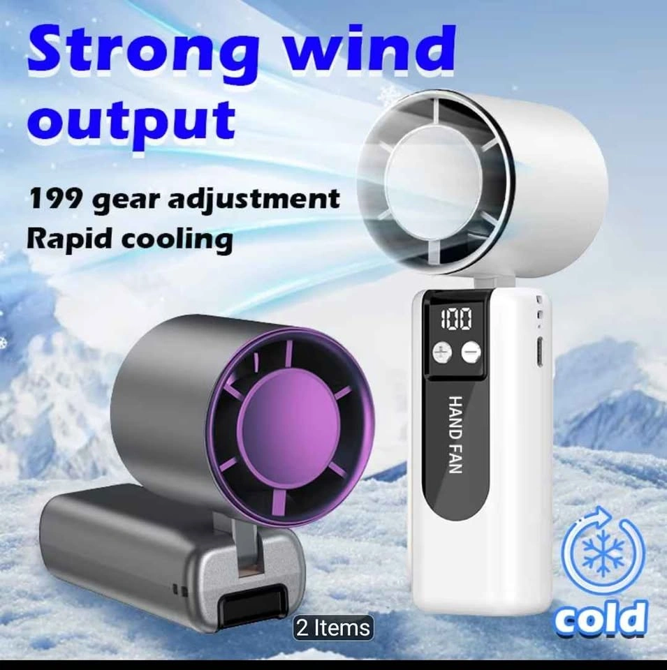 Brand new 2 in 1 mini handheld and neck fan - photo 2