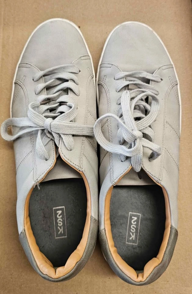 KS2 Men's Grey Low-Top Casual Lace-Up Sneakers - Size US 8 - photo 2