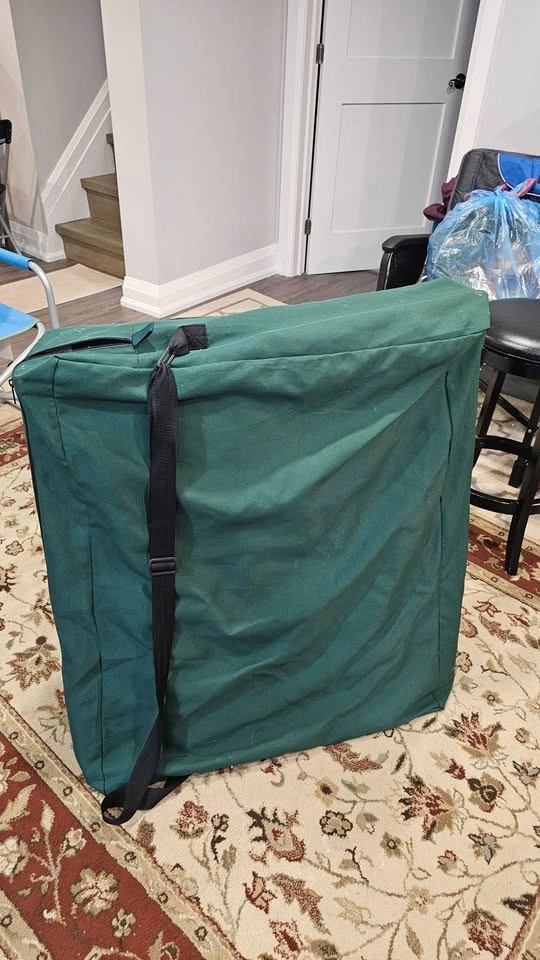 Folding Camping Cot / Portable Sleeping Stretcher Bed – Green - photo 5