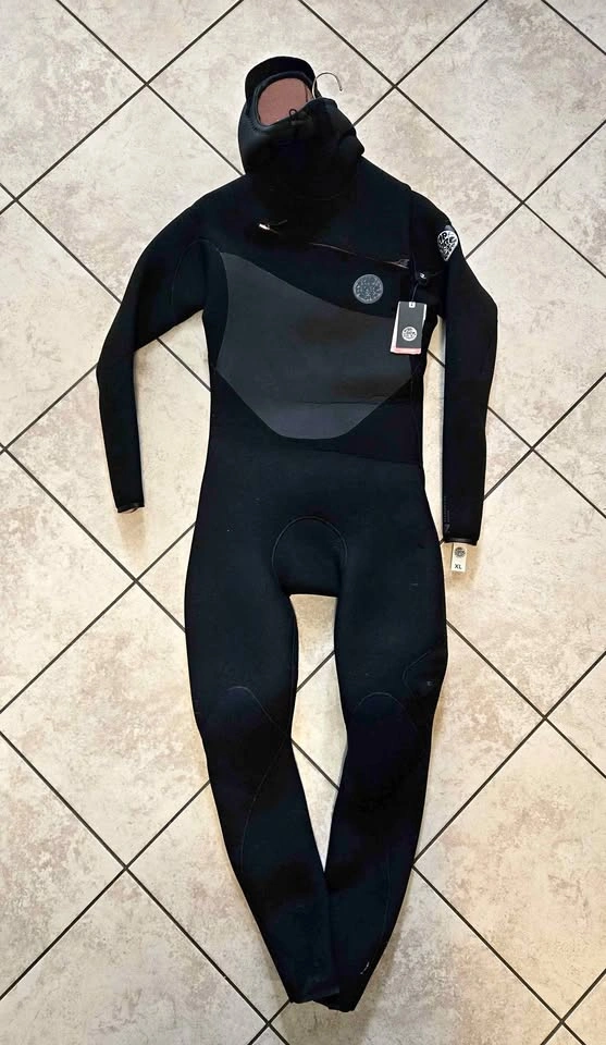 Brand New Rip Curl Flashbomb 5/4 Hooded Chest Zip Wetsuit- XL