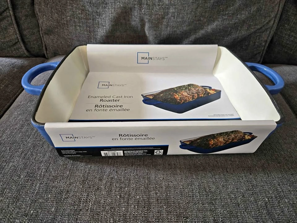 Brand New Mainstays 5.2 Quart Enameled Cast Iron Roaster