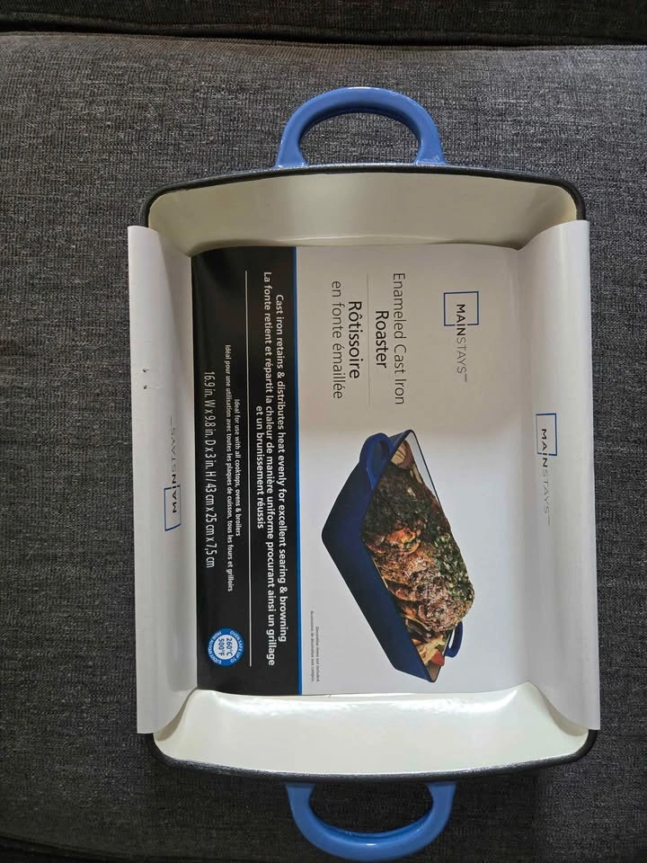 Brand New Mainstays 5.2 Quart Enameled Cast Iron Roaster - photo 3
