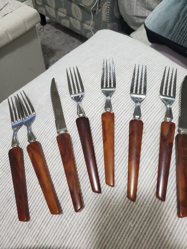 Vintage Sheffield Fork and knifes