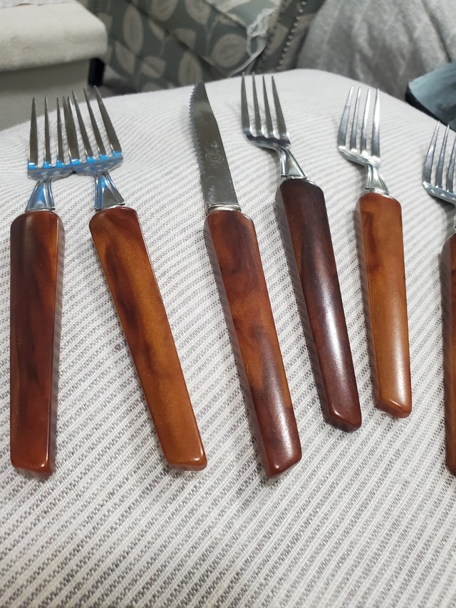 Vintage Sheffield Fork and knifes - photo 4