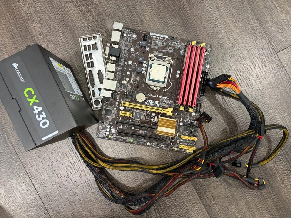 Intel i7-4770K + ASUS B85M-E + 32GB RAM + Corsair PSU Bundle