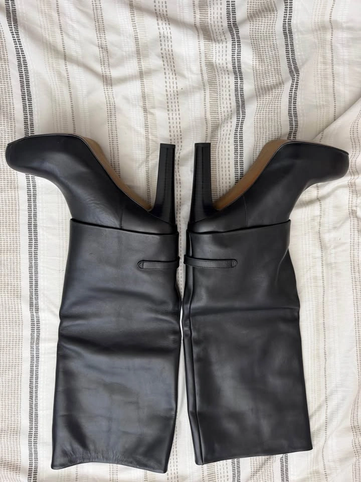 Zara Basic Knee-High Heeled Boots - photo 2