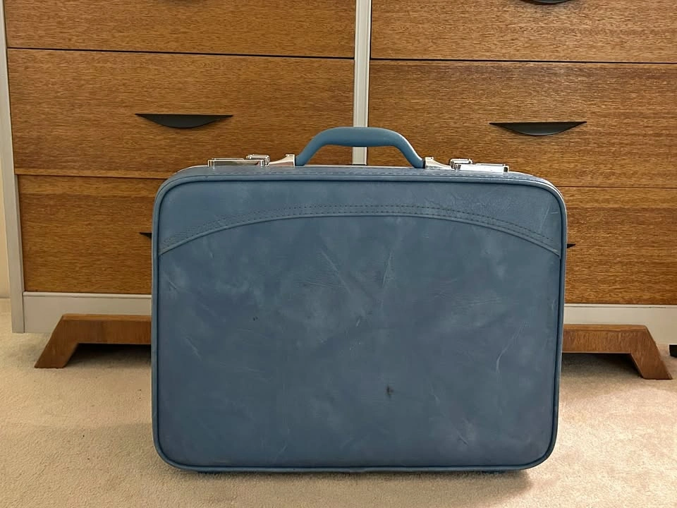 Vintage Blue Suitcase