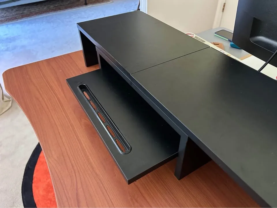 Dual monitor riser - Wood - photo 2