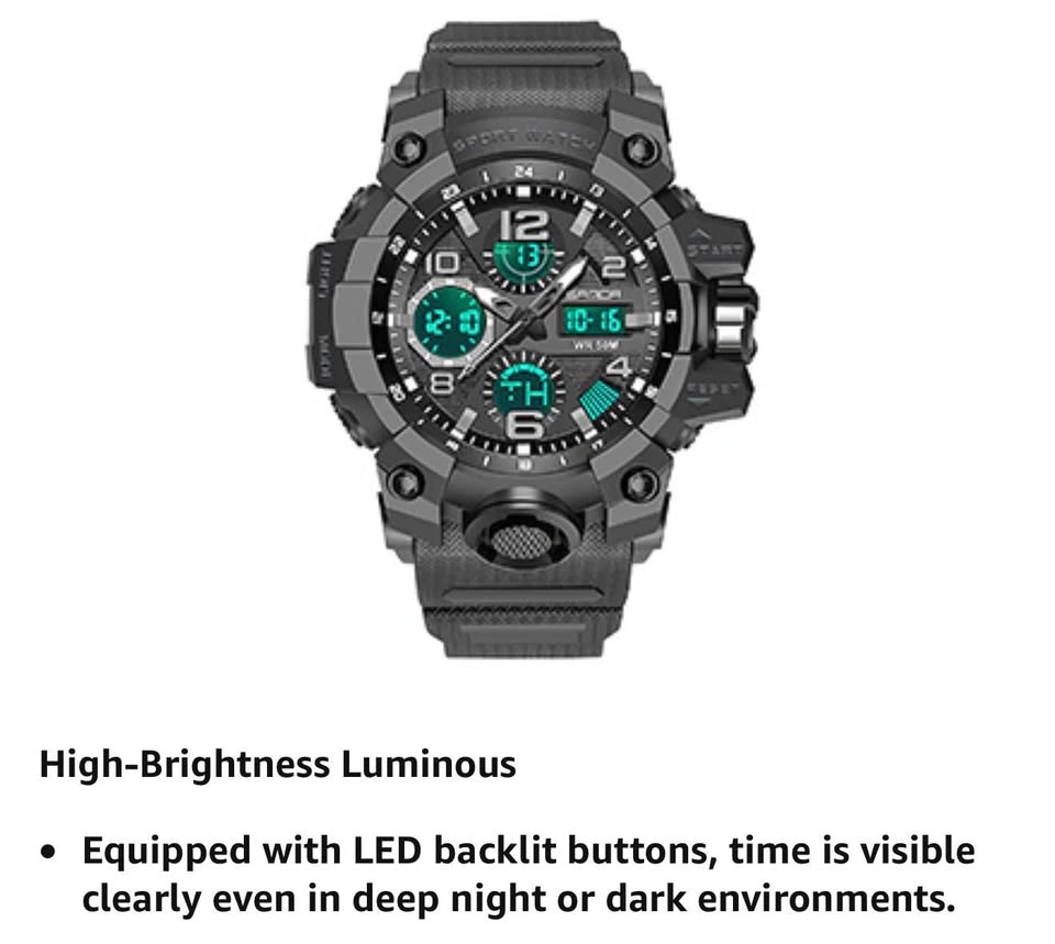 (New)Waterproof Sports Watch for Men with Night Light - photo 4
