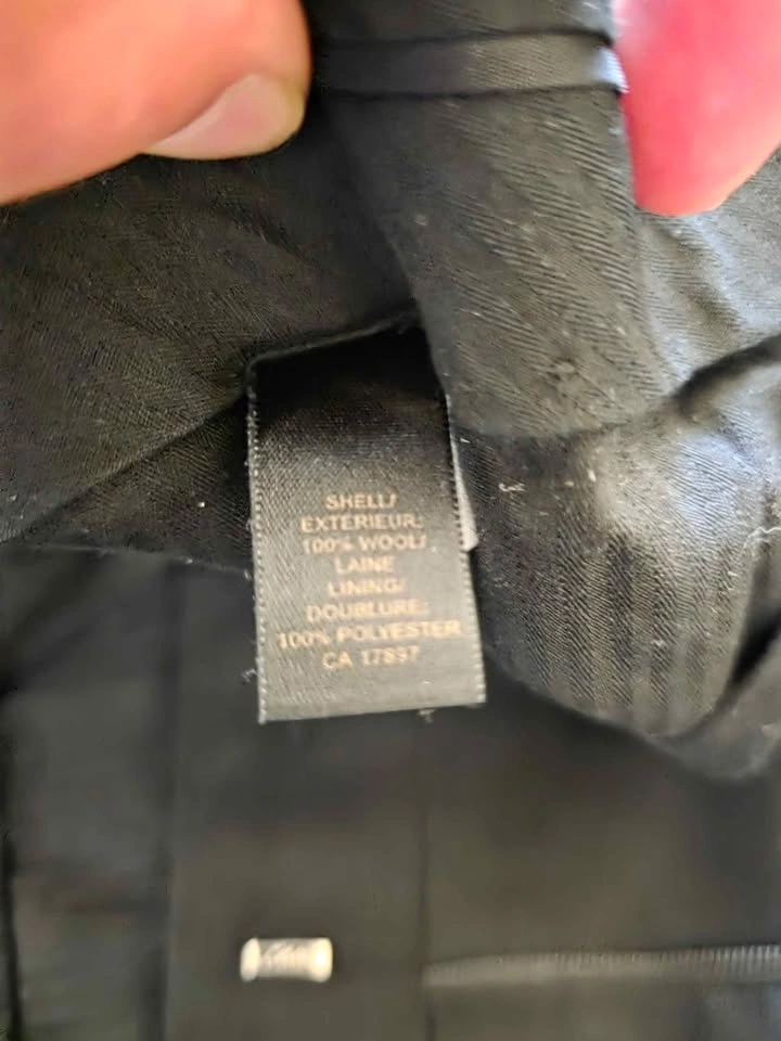 Banana Republic Black Wool Trousers - Cerruti 1881 - 34x32 - photo 4