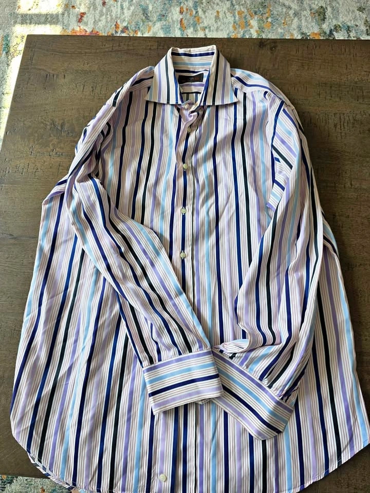 Etro Milano Men’s Dress Shirt – Size 43 (17”) – Made in Italy