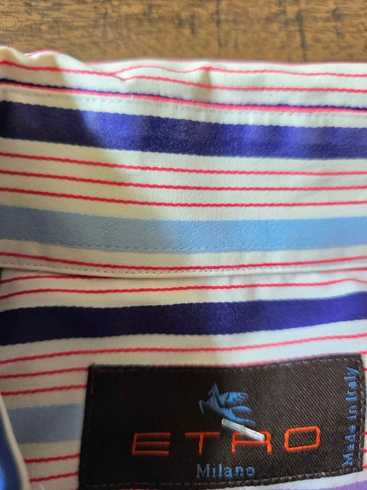 Etro Milano Men’s Dress Shirt – Size 43 (17”) – Made in Italy - photo 2