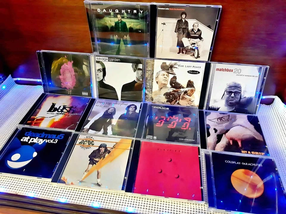 Collection of music cds Rock EDM Hip Hop Older and newer