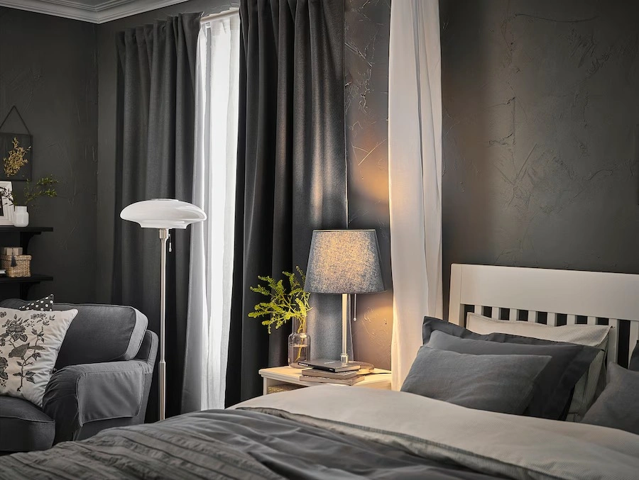 SKOTTORP Lamp shade, light gray 13" - photo 4