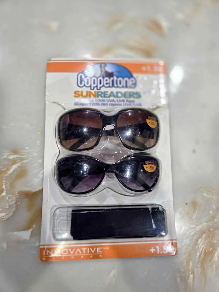 New Coppertone SunReaders +1.50 UV Reading Sunglasses (2-Pack)