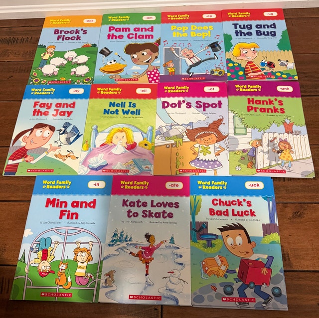 Scholastic Word Family Readers 11 books total