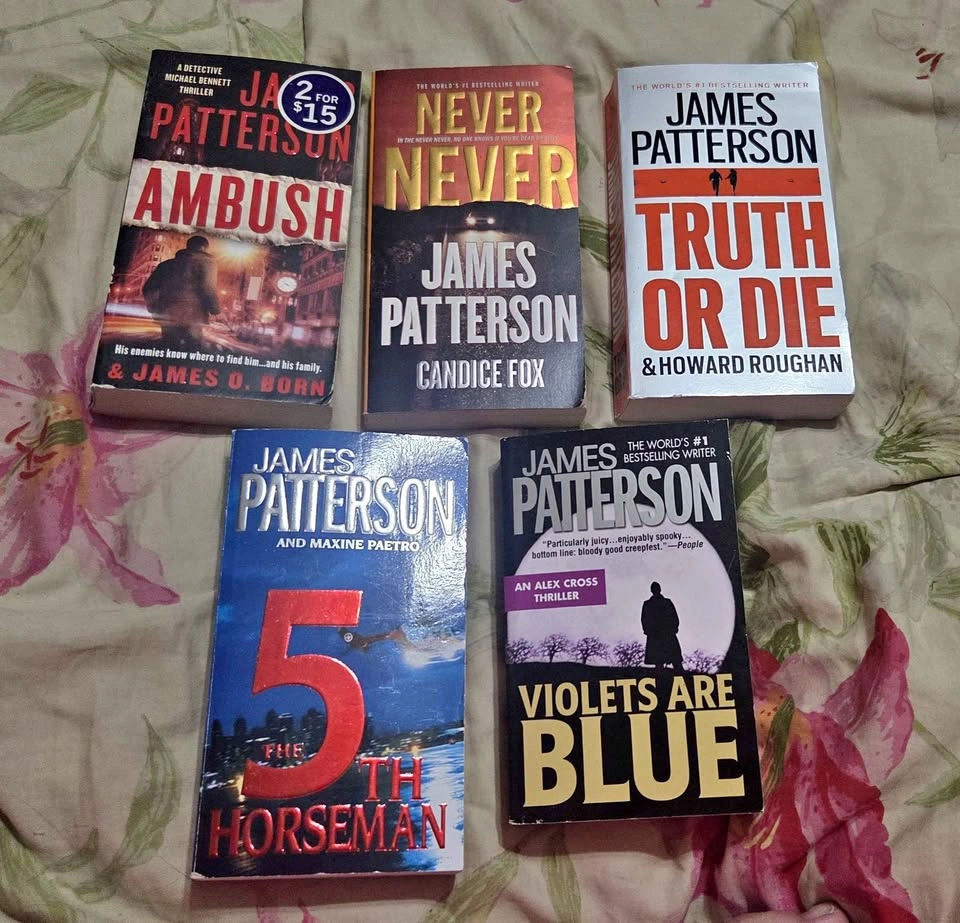 5 James Patterson novels