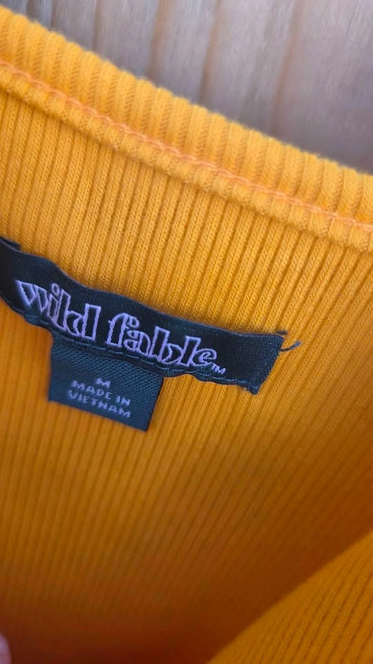 Women's Mini Knit Skater Dress - Gold Wild Fable Size M NWT - photo 3
