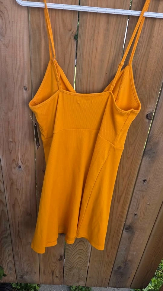 Women's Mini Knit Skater Dress - Gold Wild Fable Size M NWT - photo 4