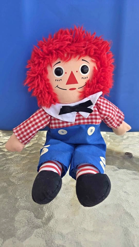 Vintage Raggedy Andy Cloth Rag Doll Hasbro Softies
