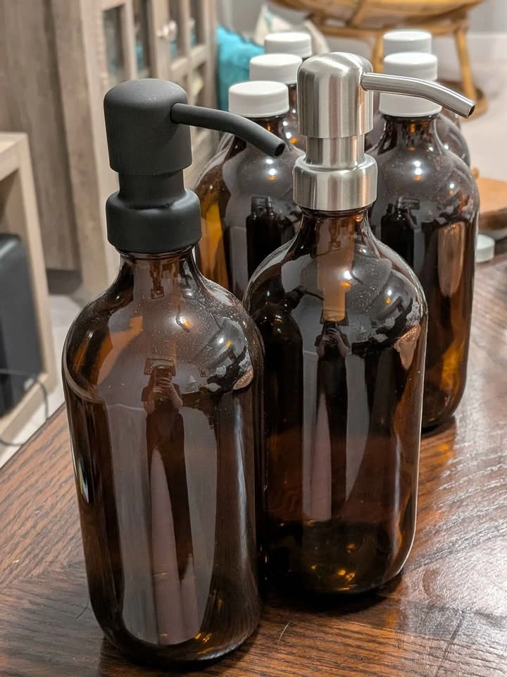 16oz Glass Amber Bottle - photo 2