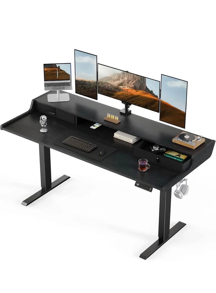 Electric Standing Desk with Drawers - photo 2