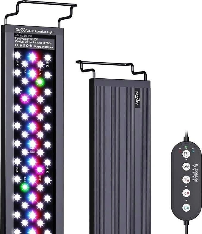 SEAOURA SR-653 WRB Aquarium Light – Full Spectrum, Timer