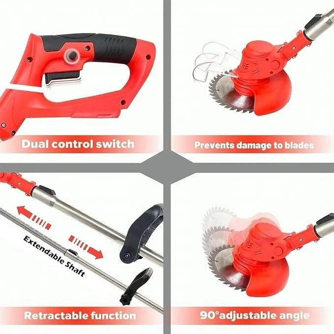 HT-902 20V Lithium Cordless Brush Cutter – Grass & Weed Trimmer - photo 2
