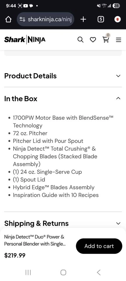 Ninja Detect Duo Power Blender - photo 2