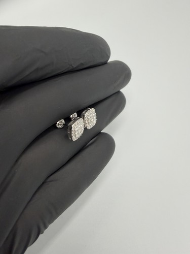 1.00 Ct Round Cut D VVS1 Lab Grown Diamond Earrings 925 Silver - photo 5