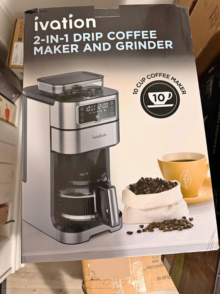 Ivation 2-in-1 Drip Coffee Maker & Grinder Used
