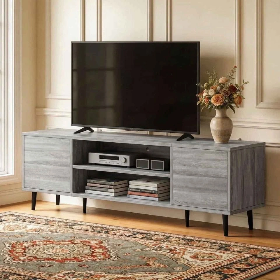 Brand New Mid-Century Modern TV Stand / Media Console - photo 5