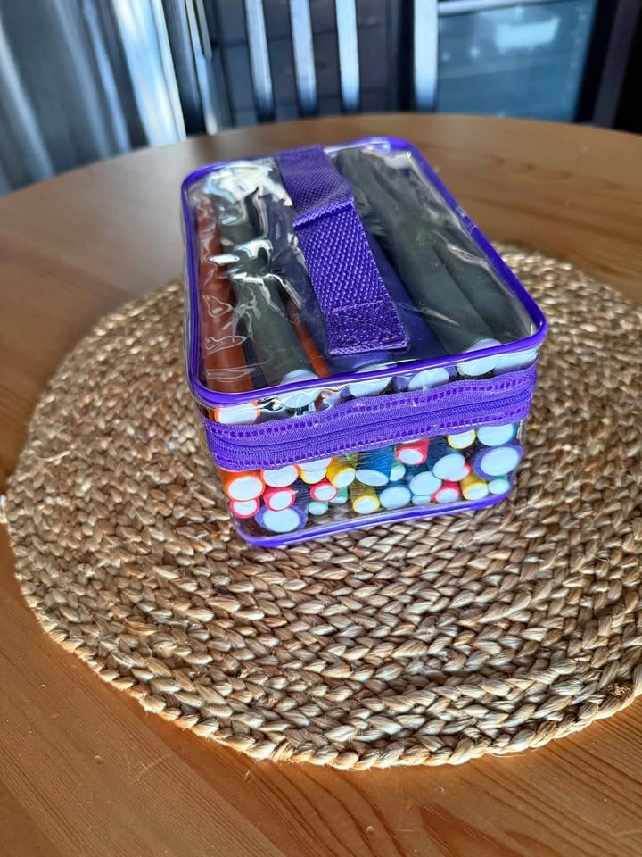 Heatless Curls Twist Flex Rod Hair Roller Set with Carrying Case