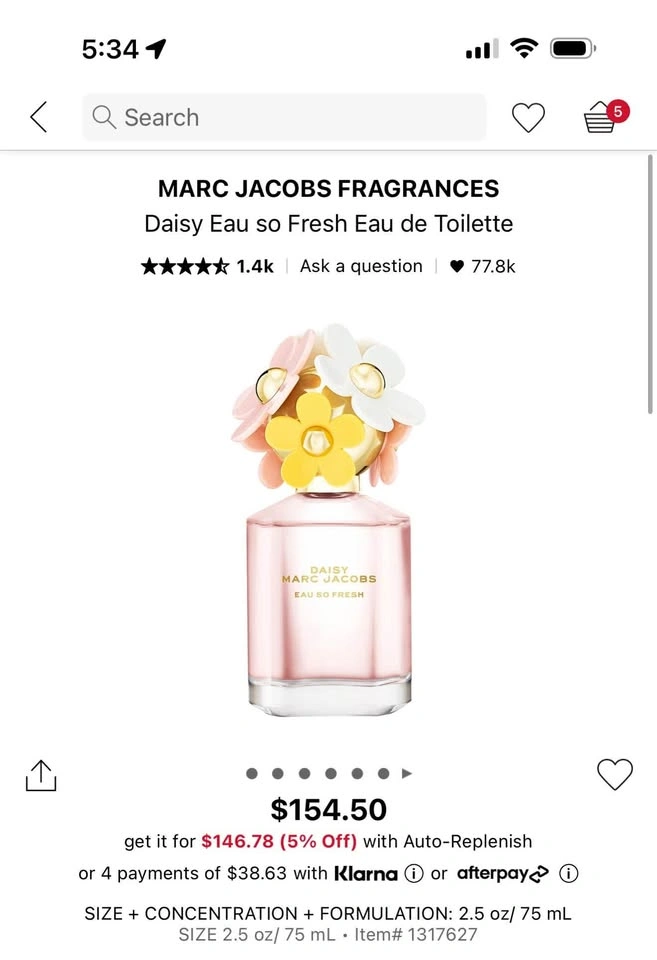 Marc Jacobs Daisy Eau So Fresh Eau de Toilette 75ml - photo 3